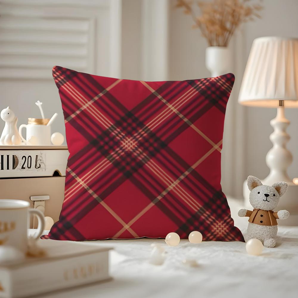 ART Red retro plaid Cushion Cover Antidustmite Pillowcase Invisible zipper silky short plush Sofa cushion cover 30X30cm
ART Red retro plaid Cushion Cover Antidustmite Pillowcase Invisible zipper silky short plush Sofa cushion cover 30X30cm