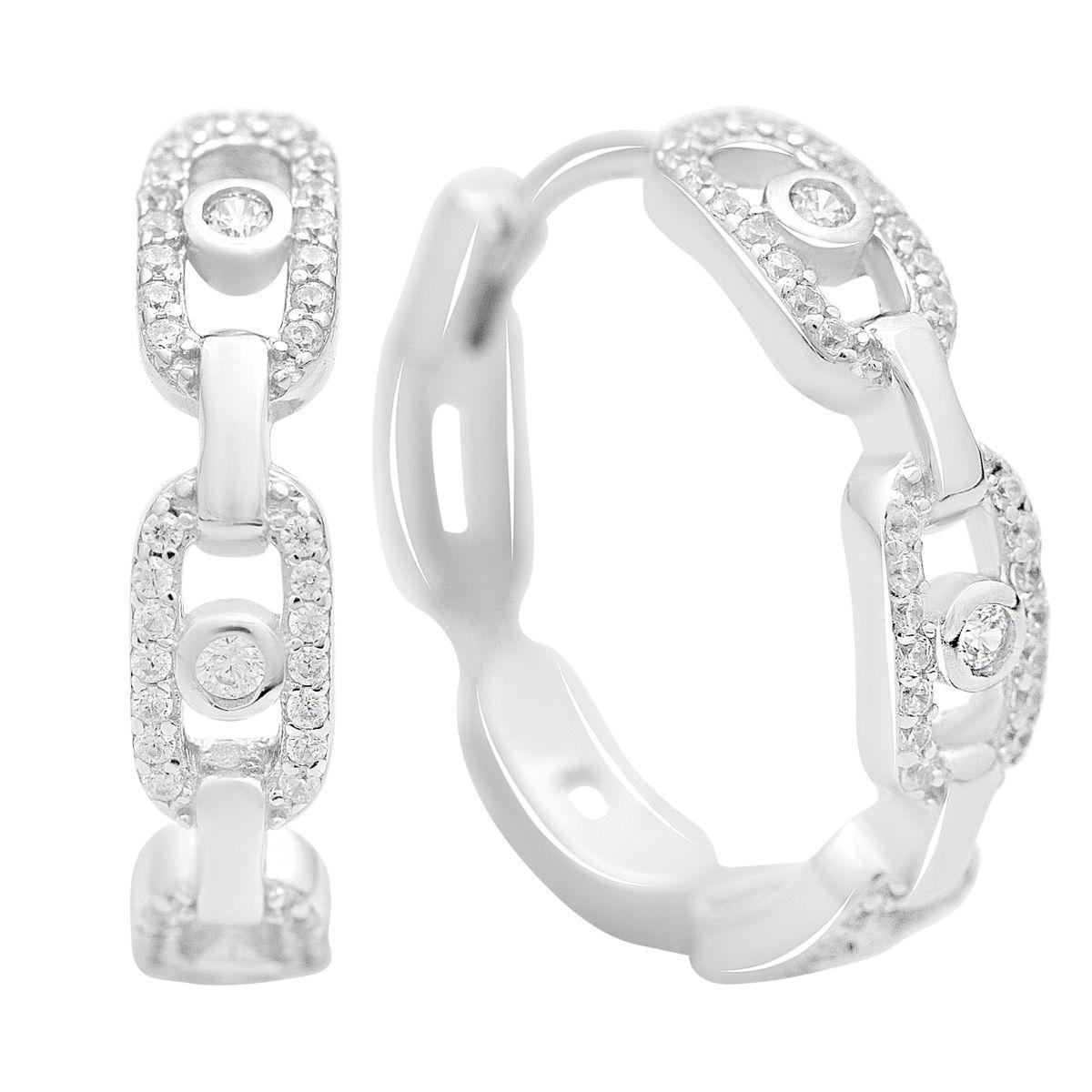 Silver earrings with cubic zirkonia (2207641) білий
Silver earrings with cubic zirkonia (2207641) білий
