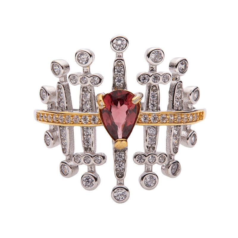 Personalized Fashion Earrings Ring S925 Sterling Silver Inlaid Natural Garnet Topaz Gemstone Ring Women S Colorful Treasure
Personalized Fashion Earrings Ring S925 Sterling Silver Inlaid Natural Garnet Topaz Gemstone Ring Women S Colorful Treasure