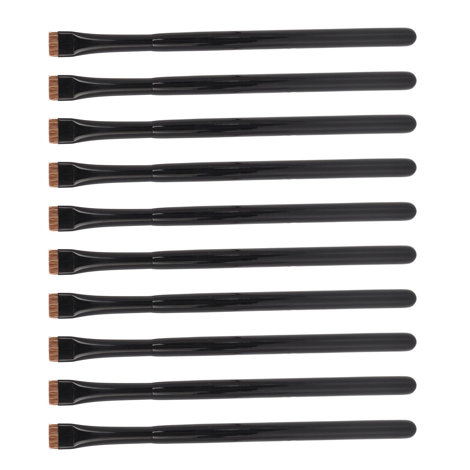 10pcs Flat Head Eyeliner Brush Professional Ultra Thin Soft Hair Brow Liner Brush Eye Makeup Tool
10pcs Flat Head Eyeliner Brush Professional Ultra Thin Soft Hair Brow Liner Brush Eye Makeup Tool