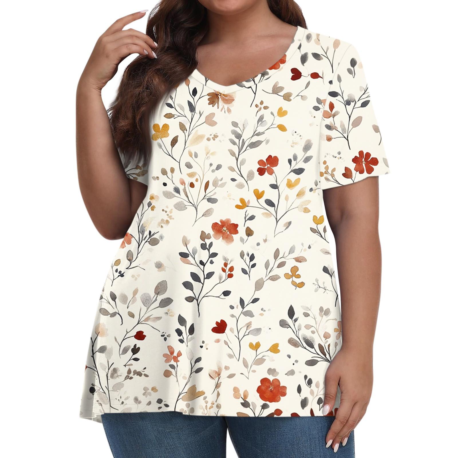 Women s Fashion Casual V-Neck Pullover Short Sleeve Large Size Printed T-Shirt Top L білий
Women s Fashion Casual V-Neck Pullover Short Sleeve Large Size Printed T-Shirt Top L білий