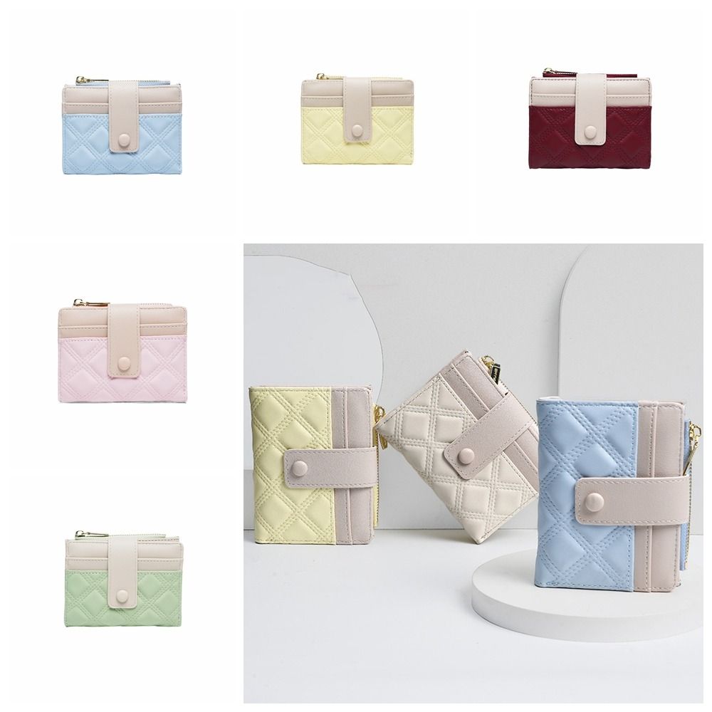 Portable Short PU Wallet Multiple Card Slot Folding Coin Purse Storage Bag Cute Purses Women вина червоного кольору
Portable Short PU Wallet Multiple Card Slot Folding Coin Purse Storage Bag Cute Purses Women вина червоного кольору