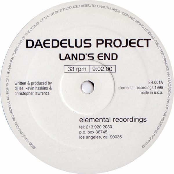 12inch Record DAEDELUS PROJECT / DJ LEE - Land s End / Light And Darkness MR004 Elemental Recor 1988 US Dance & Electronica Used
12inch Record DAEDELUS PROJECT / DJ LEE - Land s End / Light And Darkness MR004 Elemental Recor 1988 US Dance & Electronica Used