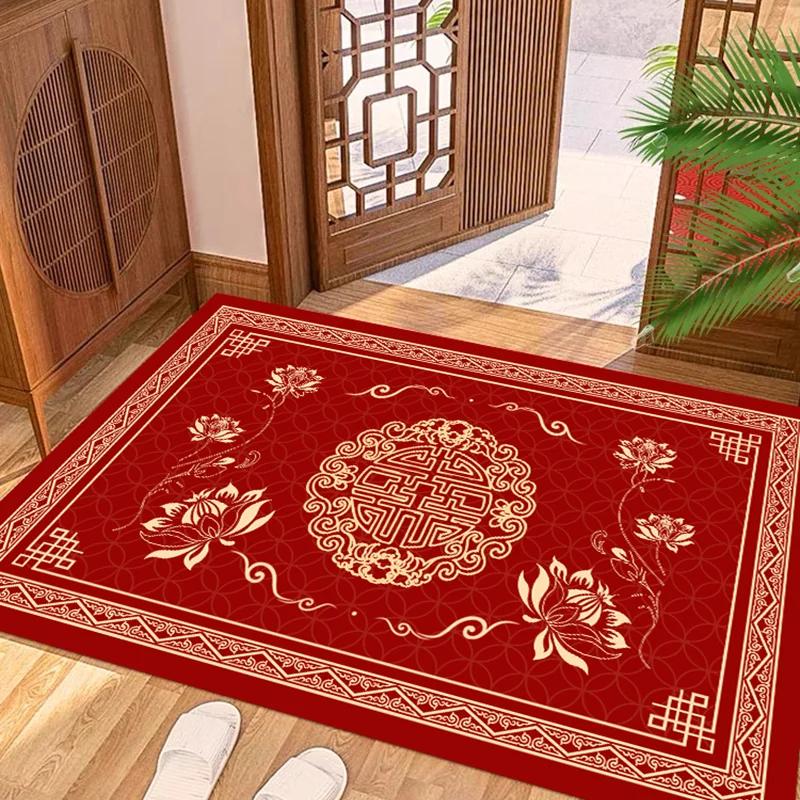New Chinese Style Festive Red Carpet Living Room Sofa Bedroom Study Kitchen Entrance Door Mat Non-slip Home Decoration Rug 40x60cm(15x23 in)
New Chinese Style Festive Red Carpet Living Room Sofa Bedroom Study Kitchen Entrance Door Mat Non-slip Home Decoration Rug 40x60cm(15x23 in)