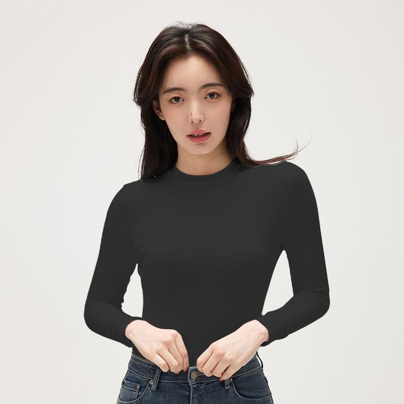 Summer Solid Color Modal Base Shirt for Women, Half Turtle Neck Design Long-sleeved T-shirt for Women Korean Style Women s Underwear Top M
Summer Solid Color Modal Base Shirt for Women, Half Turtle Neck Design Long-sleeved T-shirt for Women Korean Style Women s Underwear Top M