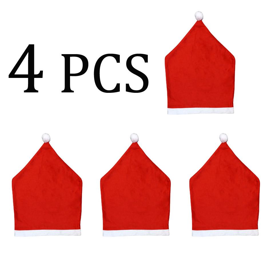 4/6pcs Christmas Chair Covers Red Chair Back Cover Non-woven Santa Claus Hat Slipcover for Xmas Decor Fit Armless Chairs
4/6pcs Christmas Chair Covers Red Chair Back Cover Non-woven Santa Claus Hat Slipcover for Xmas Decor Fit Armless Chairs