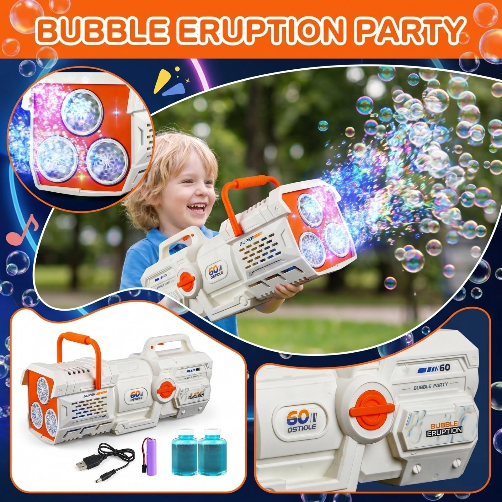 BUBBLE ERUPTION 280ML Bubble Machine Bubble Fully Automatic Electric Light Children s Handheld Outdoor Toy One Size
BUBBLE ERUPTION 280ML Bubble Machine Bubble Fully Automatic Electric Light Children s Handheld Outdoor Toy One Size