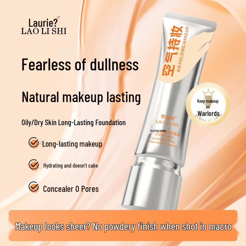 Laureyshi Air Stay-On Filter Foundation: Long-Lasting, Non-Transferring, Natural Finish, Moisturizing, Non-Cakey Concealer. White Shade
Laureyshi Air Stay-On Filter Foundation: Long-Lasting, Non-Transferring, Natural Finish, Moisturizing, Non-Cakey Concealer. White Shade