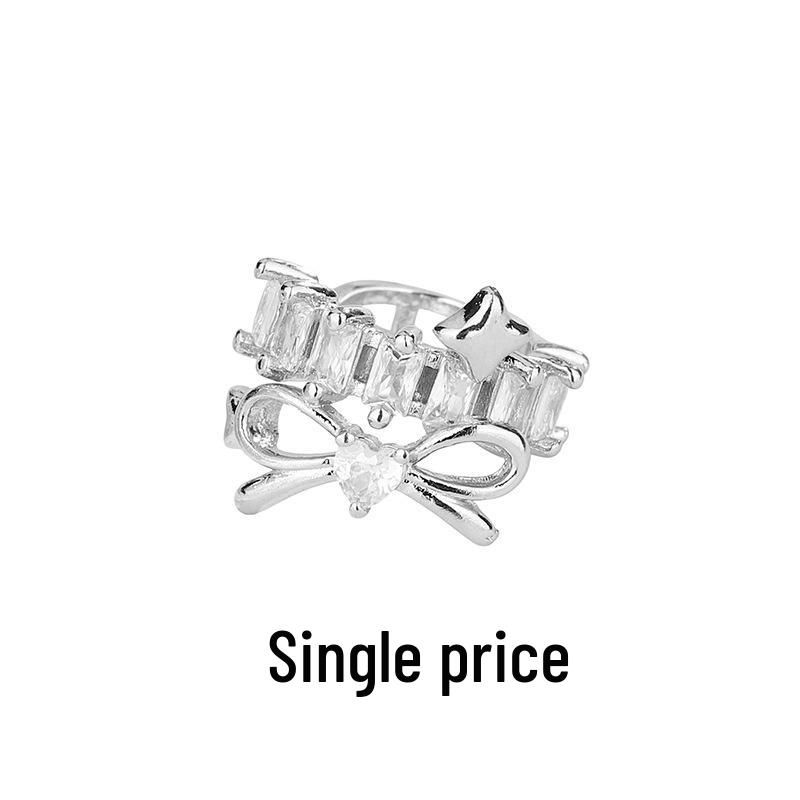 Клипсы на ухо Sui в виде четырехконечной звезды и сердца с цирконами – Модный и уникальный стиль Copper (Platinum Color)
Клипсы на ухо Sui в виде четырехконечной звезды и сердца с цирконами – Модный и уникальный стиль Copper (Platinum Color)