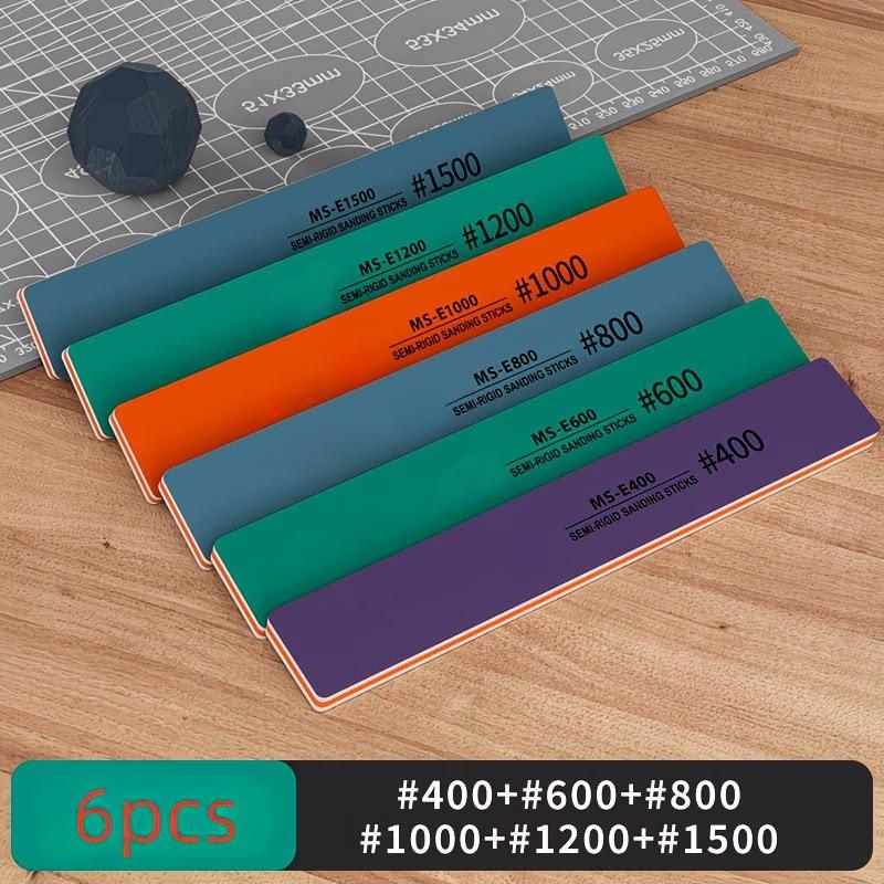 6Pcs/Set Semi-Hard Sanding Sticks, #400-#1500 Grit, 4mm Thick, Wet & Dry Use, Plastic Model Polishing Rods, DIY Model Assembly 6PCS коричневый
6Pcs/Set Semi-Hard Sanding Sticks, #400-#1500 Grit, 4mm Thick, Wet & Dry Use, Plastic Model Polishing Rods, DIY Model Assembly 6PCS коричневый