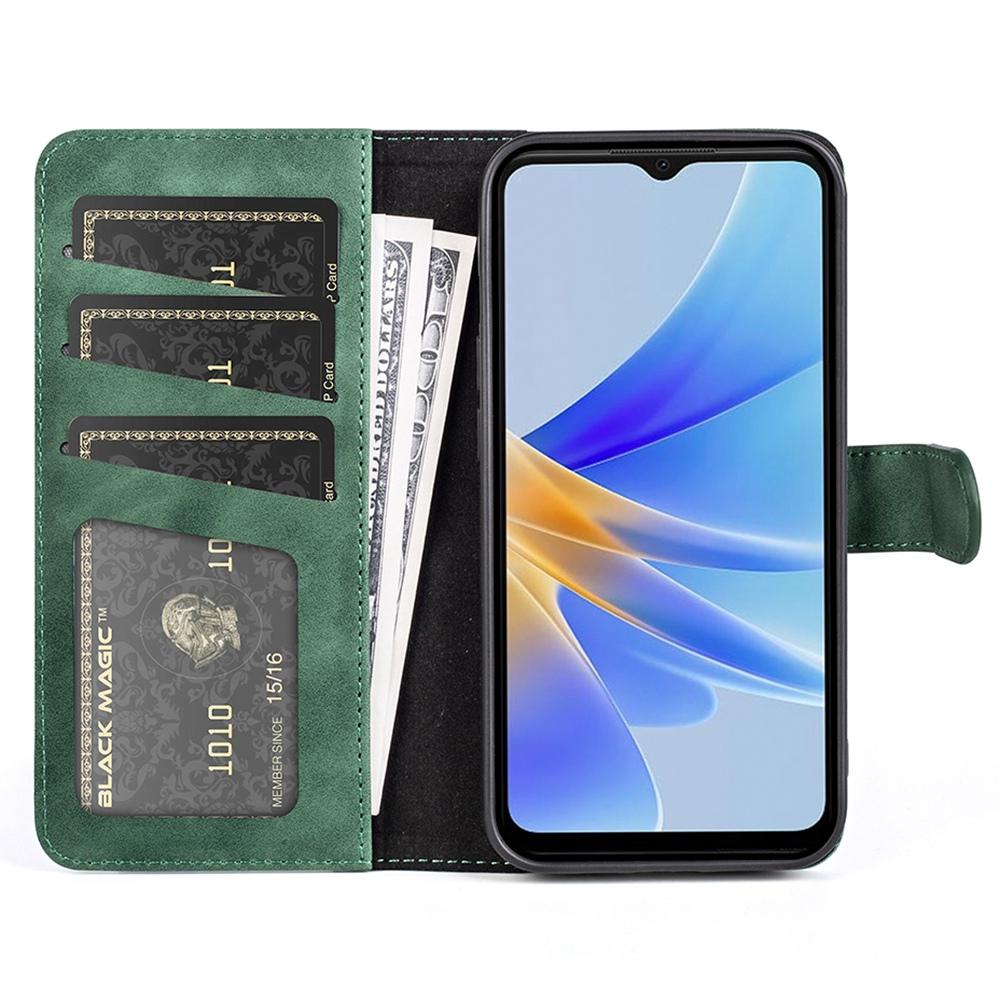 For Oppo A17 4G/A17k 4G Phone Case Stand Wallet Dual Color Splicing Magnetic Clasp Anti-scratch PU Leather Phone Cover Green
For Oppo A17 4G/A17k 4G Phone Case Stand Wallet Dual Color Splicing Magnetic Clasp Anti-scratch PU Leather Phone Cover Green