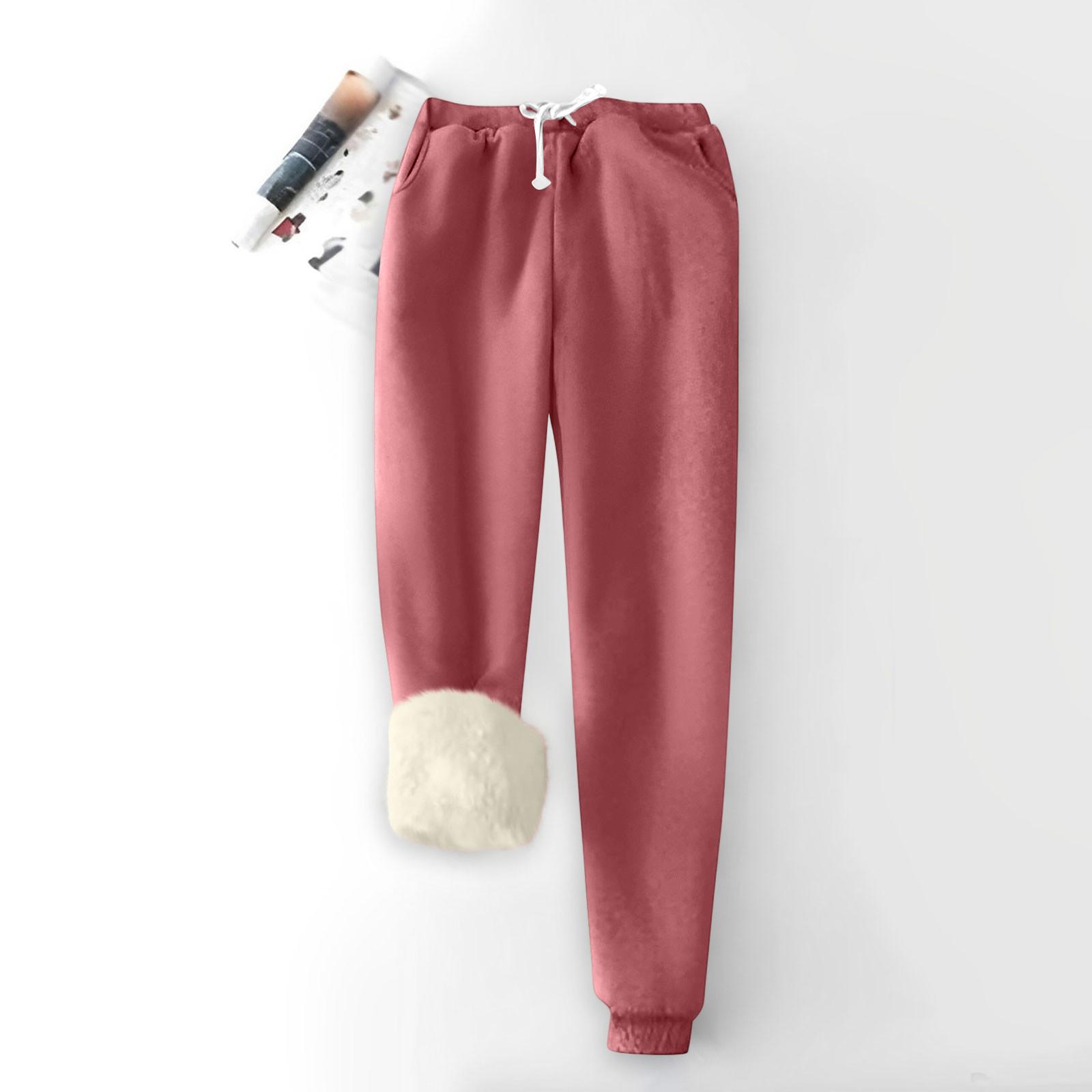 Women s Fashion Solid Color Sports Loose Thickened Thick Fleece Warm Pants M винний
Women s Fashion Solid Color Sports Loose Thickened Thick Fleece Warm Pants M винний