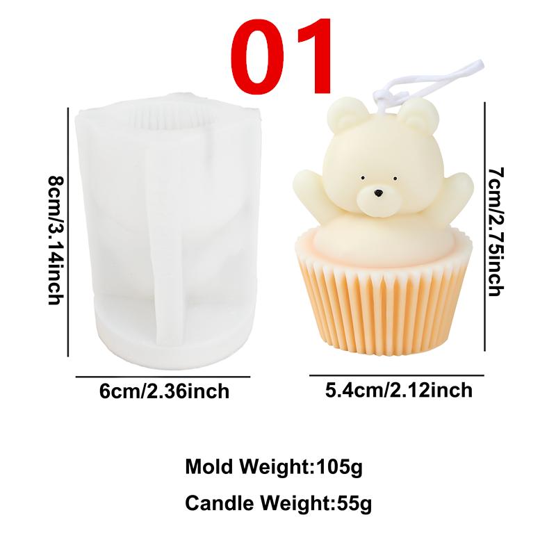 Paper Cup Teddy Bear Silicone Mold Aromatherapy Candle DIY Soap Plaster Craft Resin Mold Gypsum Ornament Mould
Paper Cup Teddy Bear Silicone Mold Aromatherapy Candle DIY Soap Plaster Craft Resin Mold Gypsum Ornament Mould