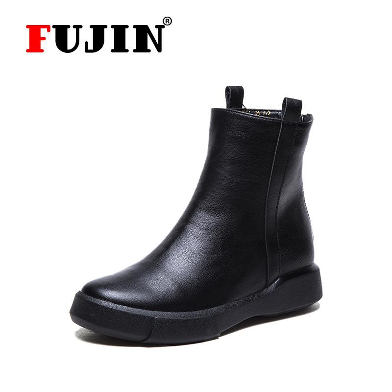 Fujin Ботильоны Подлинная кожа Черный Мотоцикл Женские ботинки Платформа Толстый каблук Обувь для женщин
Fujin Ботильоны Подлинная кожа Черный Мотоцикл Женские ботинки Платформа Толстый каблук Обувь для женщин