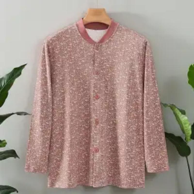 Fashionable Pure Cotton Cardigan Middle-aged and Elderly Tops XXL коричневий
Fashionable Pure Cotton Cardigan Middle-aged and Elderly Tops XXL коричневий
