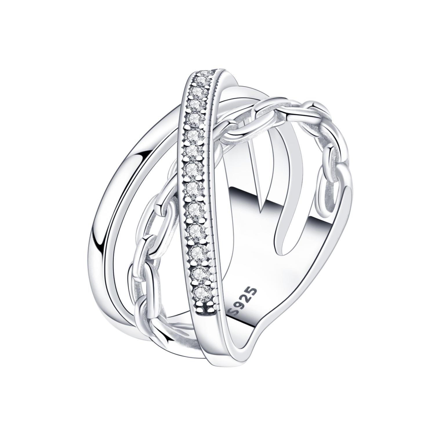 CYCUFF 925 Silver Designed Simple Fashion 3-Ring Rings Closed Ring for Women Birthday Party Jewelry Gift Ring Comfort 6
CYCUFF 925 Silver Designed Simple Fashion 3-Ring Rings Closed Ring for Women Birthday Party Jewelry Gift Ring Comfort 6