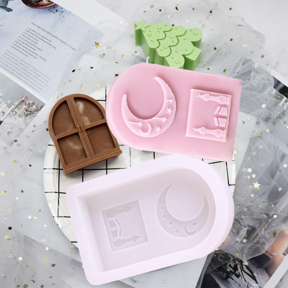 Portable Plaster Molds Silicone Epoxy Resin Molds Baking Mold Moon Castles Candle Molds Kitchen білий
Portable Plaster Molds Silicone Epoxy Resin Molds Baking Mold Moon Castles Candle Molds Kitchen білий