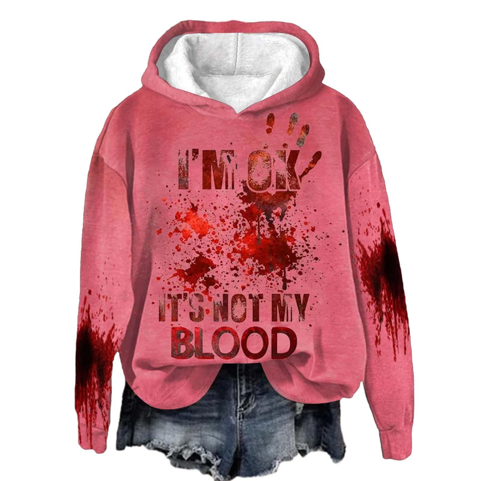 Я В ПОРЯДКУ Це Не Моя Кров Жіночі Принтовані Повсякденні Милі Топи Сорочки з Довгим Рукавом Жіночі Жіночі Топи з Довгим Рукавом Повсякденні XL
Я В ПОРЯДКУ Це Не Моя Кров Жіночі Принтовані Повсякденні Милі Топи Сорочки з Довгим Рукавом Жіночі Жіночі Топи з Довгим Рукавом Повсякденні XL