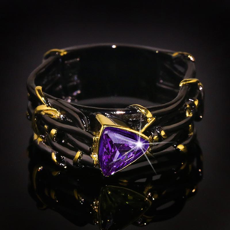 Vintage Gothic Black Tree Branch-design 925 Ring with Bright Zircon Olive Green Purple Red Ring Ladies Engagement Chic Jewelry 6
Vintage Gothic Black Tree Branch-design 925 Ring with Bright Zircon Olive Green Purple Red Ring Ladies Engagement Chic Jewelry 6