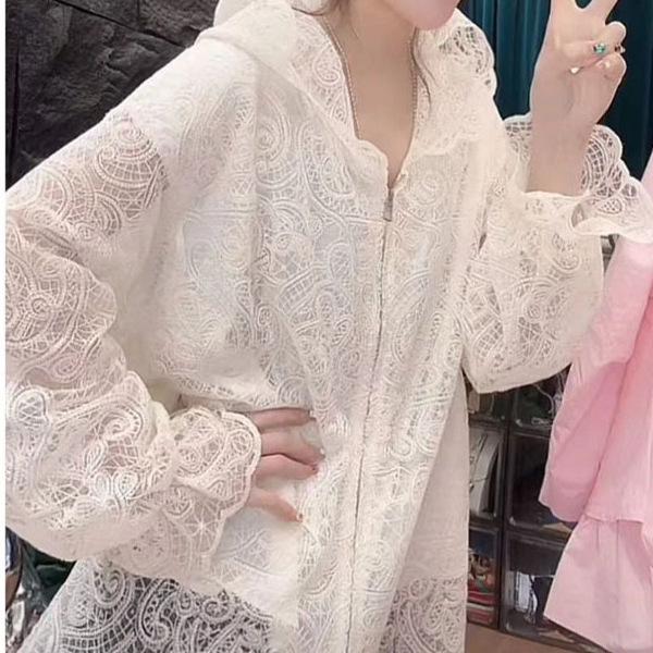 Women s Temperamental Lace Hooded Jacket - 2025 Spring European Style, Mid-Length, Plus Size L
Women s Temperamental Lace Hooded Jacket - 2025 Spring European Style, Mid-Length, Plus Size L