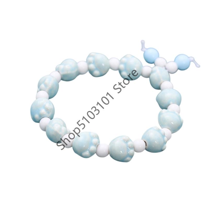 1Pc Cartoon Kitten Paw Ceramic Beads Bracelet Adjustable Handmade Braided Rope Women Jewelry Gifts
1Pc Cartoon Kitten Paw Ceramic Beads Bracelet Adjustable Handmade Braided Rope Women Jewelry Gifts