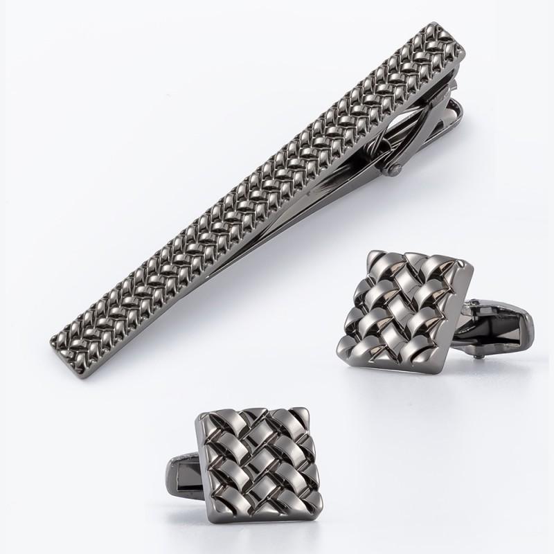 Collar Pattern Clip Cufflinks Combination Men s Business Set STXC-0003
Collar Pattern Clip Cufflinks Combination Men s Business Set STXC-0003