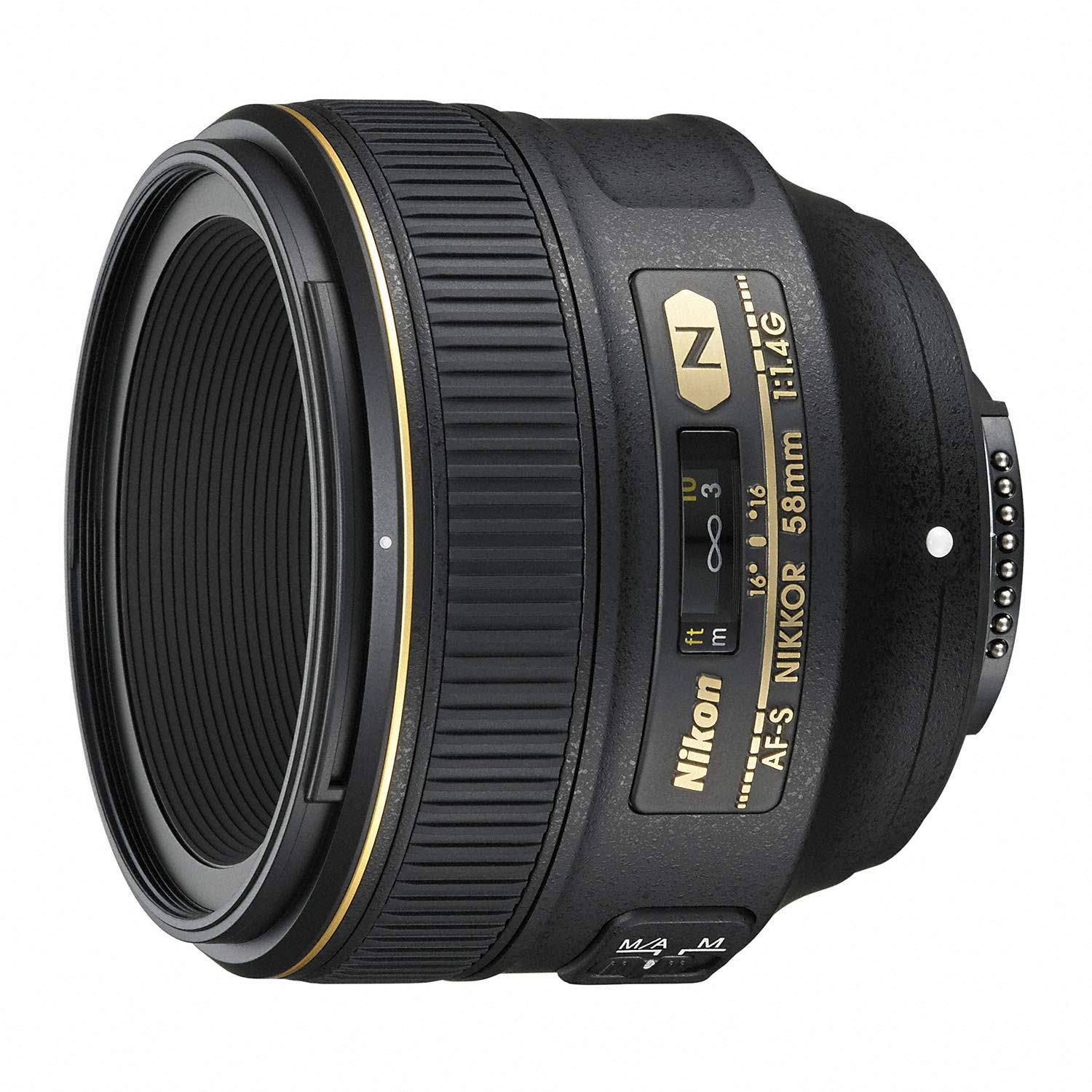 Однофокусний об’єктив Nikon NIKKOR 58 мм з байонетом F повнорозмірний, сумісний з AF-S f/1,4G
Однофокусний об’єктив Nikon NIKKOR 58 мм з байонетом F повнорозмірний, сумісний з AF-S f/1,4G