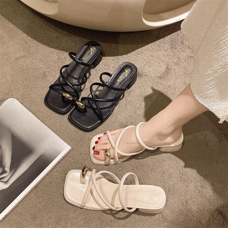 New Style of Flip-flops Versatile Women s Shoes Thick-heeled Anti-slip and Retro Flip-flops 35 бежевий
New Style of Flip-flops Versatile Women s Shoes Thick-heeled Anti-slip and Retro Flip-flops 35 бежевий