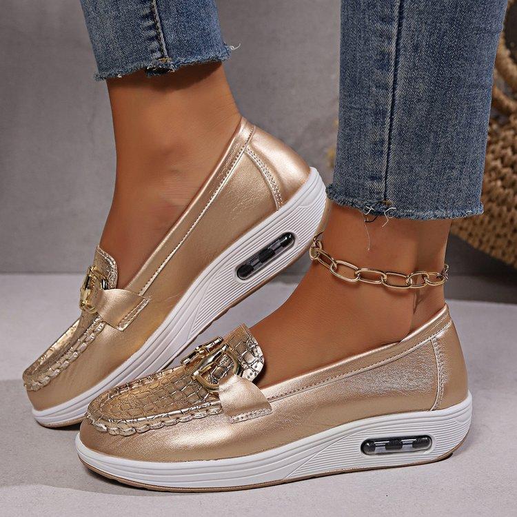 Slope Heel Metal Buckle Loafers Size 43 Women Lightweight Comfort Sneaker Silver Flat Casual Shoes for Women Zapatillas De Mujer 36 золотий
Slope Heel Metal Buckle Loafers Size 43 Women Lightweight Comfort Sneaker Silver Flat Casual Shoes for Women Zapatillas De Mujer 36 золотий