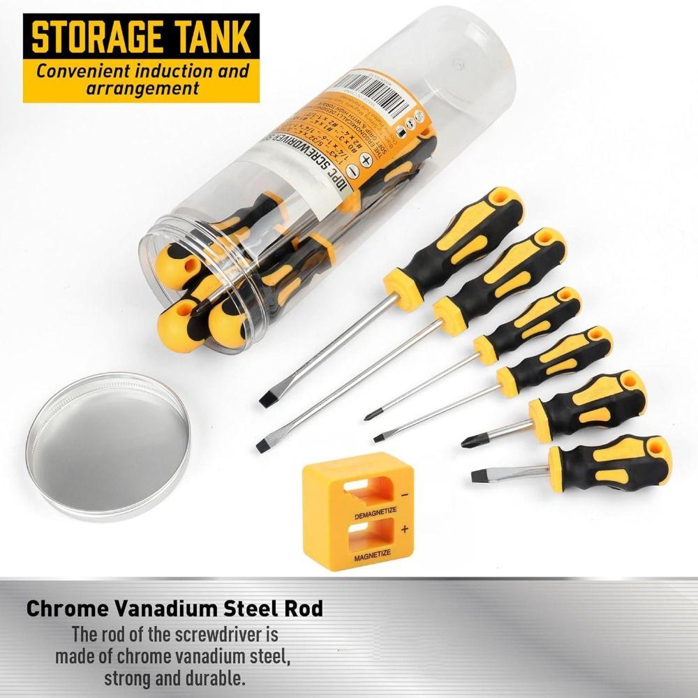 11Pcs High Precision Magnetic Screwdriver Set Hexagonal Screwdriver Home Repair 11Pcs/Set
11Pcs High Precision Magnetic Screwdriver Set Hexagonal Screwdriver Home Repair 11Pcs/Set