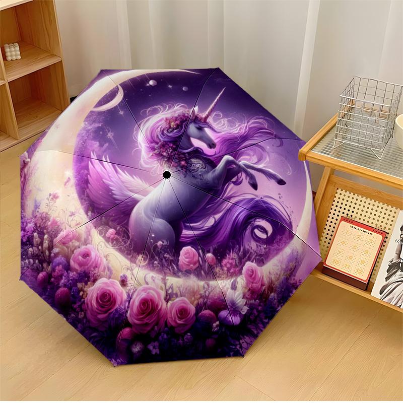Unicorn Rainbow Printed umbrella windproof folding umbrella portable sun and rain umbrella suitable for gifting
Unicorn Rainbow Printed umbrella windproof folding umbrella portable sun and rain umbrella suitable for gifting