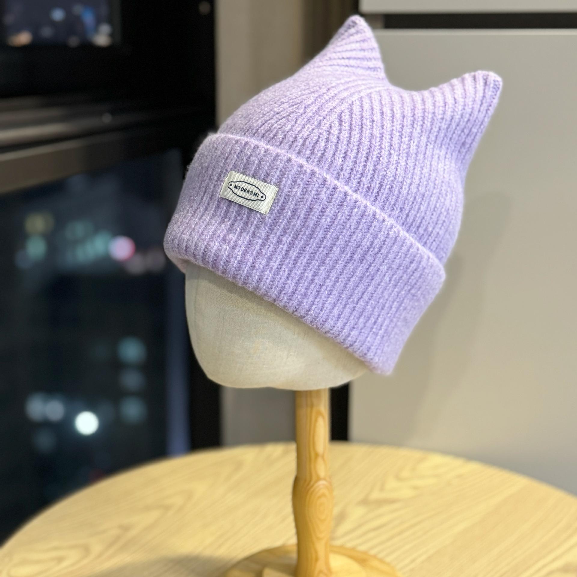 New autumn and winter cute cat ear knitted wool hat for women, thickened and warm, ear-protecting, head-covering cold weather hat Adult54-60Average Size
New autumn and winter cute cat ear knitted wool hat for women, thickened and warm, ear-protecting, head-covering cold weather hat Adult54-60Average Size