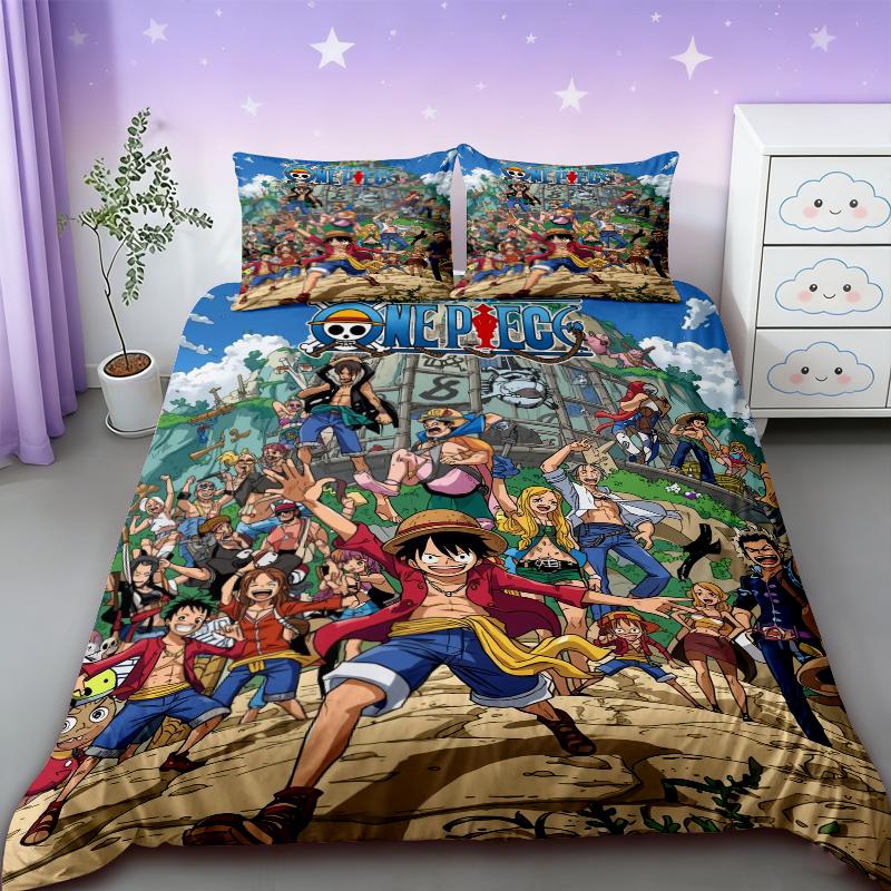 Anime One Piece Duvet Cover Set Japanese Cartoon Brooke Luffy Bedding Set Twin Full Size Bedroom Bed Decor Teens Boys Boys Gifts 135x200cm
Anime One Piece Duvet Cover Set Japanese Cartoon Brooke Luffy Bedding Set Twin Full Size Bedroom Bed Decor Teens Boys Boys Gifts 135x200cm