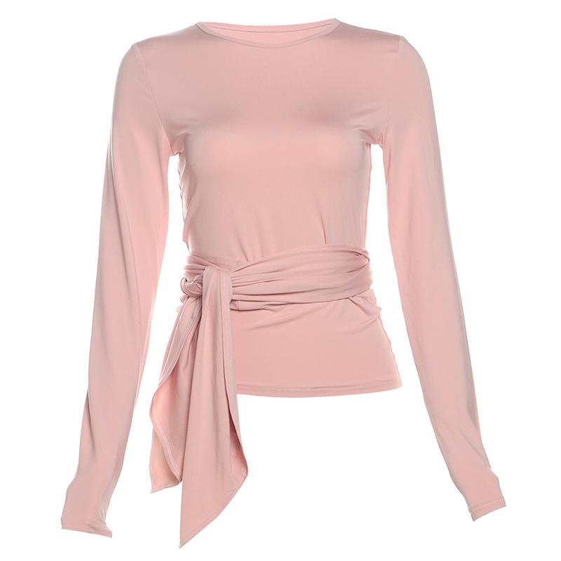 European and American season new women s clothing solid color round neck commuter style versatile tight and thin long-sleeved top S розовый
European and American season new women s clothing solid color round neck commuter style versatile tight and thin long-sleeved top S розовый