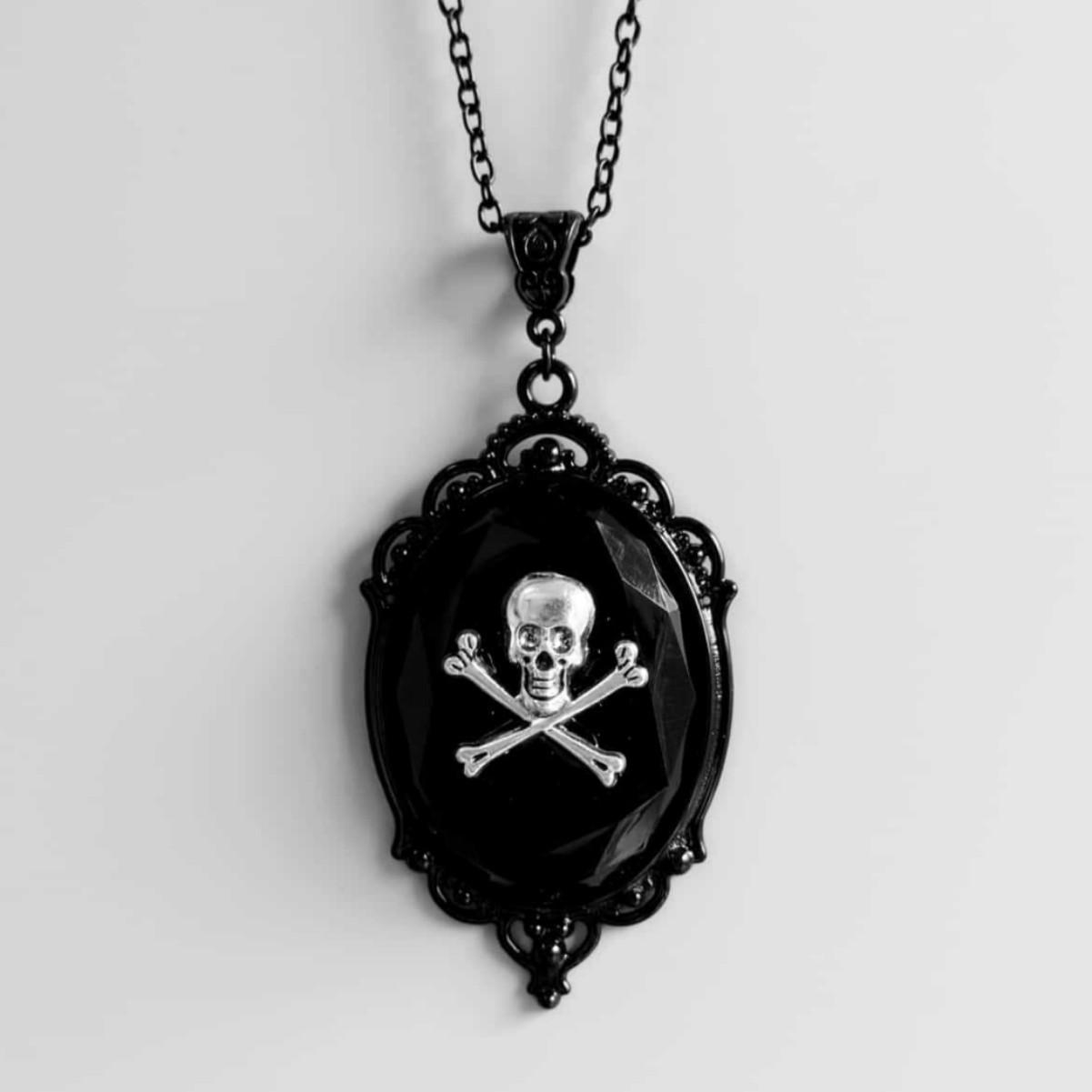 Fashion Gothic Black Geometry Oval Embossed Silver Color Skull Cross Pendant Necklace for Women Men Pirate Role-playing Jewelry чорний
Fashion Gothic Black Geometry Oval Embossed Silver Color Skull Cross Pendant Necklace for Women Men Pirate Role-playing Jewelry чорний