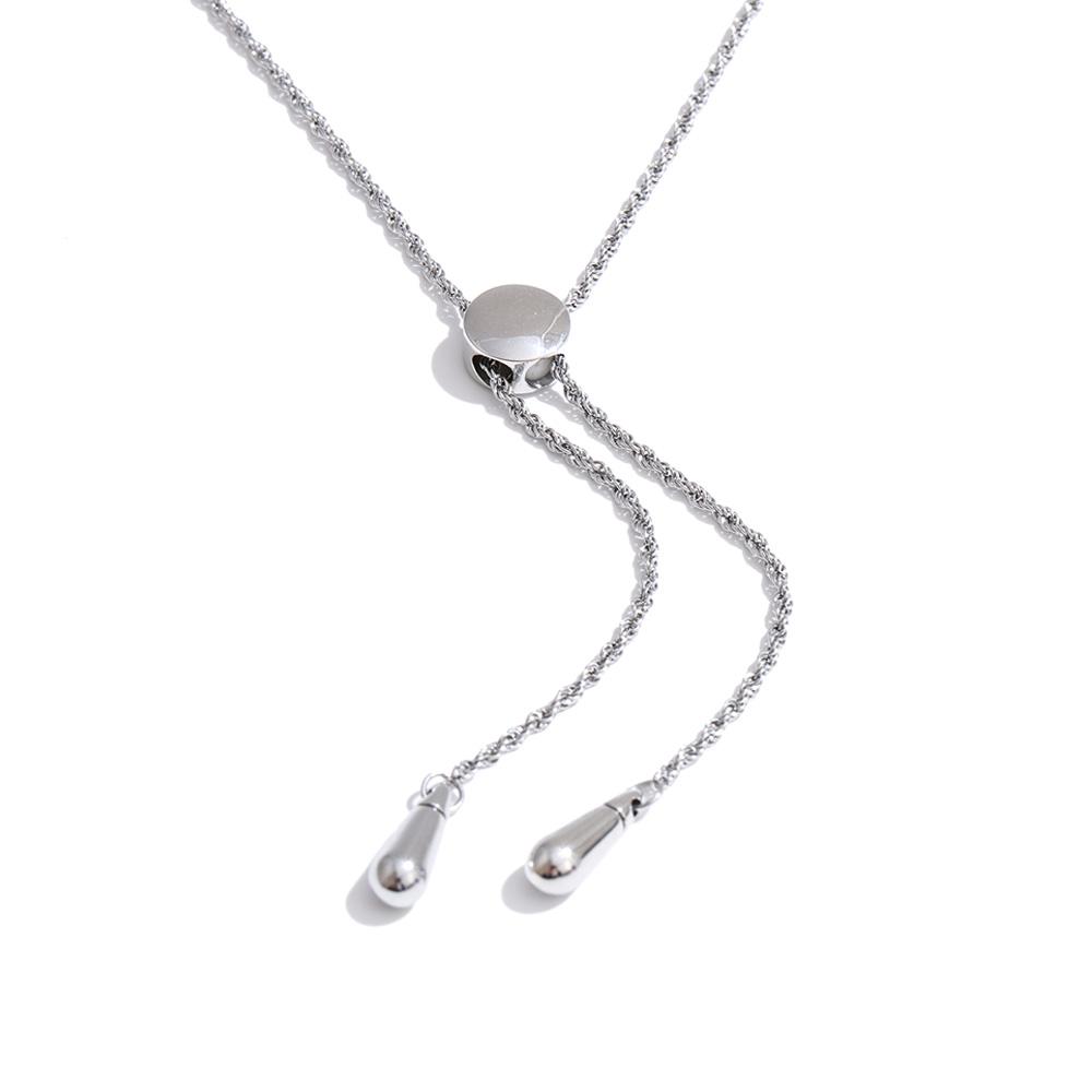 Yhpup 66cm Stainless Steel Adjustable Exquisite Long Hanging Chain Drop Necklace Women Distinctive Simple Sweater Chain Jewelry
Yhpup 66cm Stainless Steel Adjustable Exquisite Long Hanging Chain Drop Necklace Women Distinctive Simple Sweater Chain Jewelry