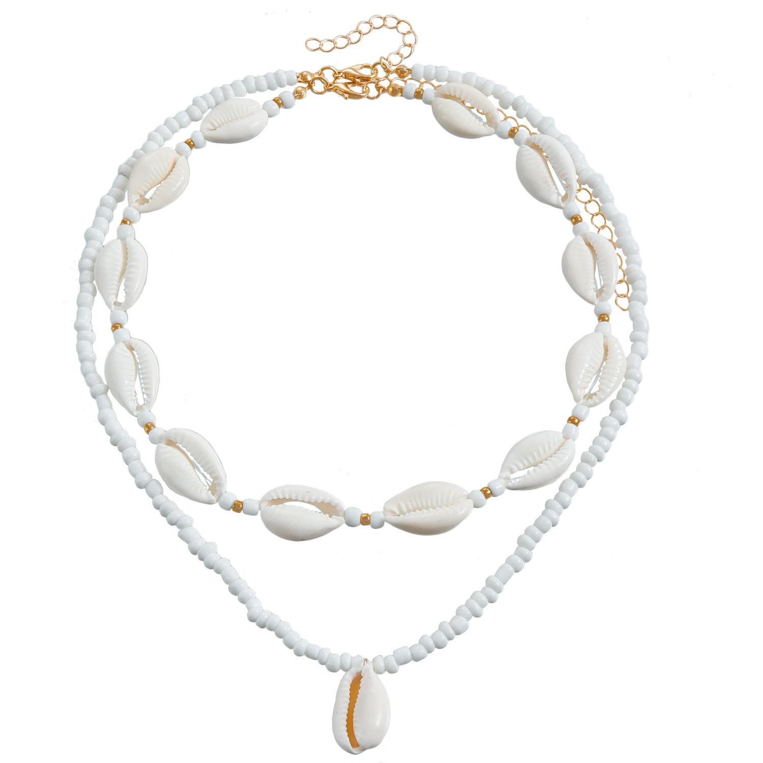 Ключичная цепочка многослойные аксессуары женские, богемное ожерелье с подвеской из ракушки и рисовых бусин
Ключичная цепочка многослойные аксессуары женские, богемное ожерелье с подвеской из ракушки и рисовых бусин