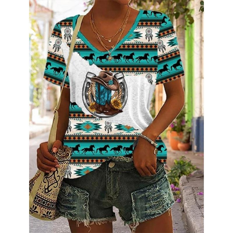 Футболка с 3D принтом «Животное Лошадь» и V-образным вырезом, футболка с коротким рукавом, женская модная футболка, футболка большого размера, женская одежда, этнические топы Y2K 5XL
Футболка с 3D принтом «Животное Лошадь» и V-образным вырезом, футболка с коротким рукавом, женская модная футболка, футболка большого размера, женская одежда, этнические топы Y2K 5XL