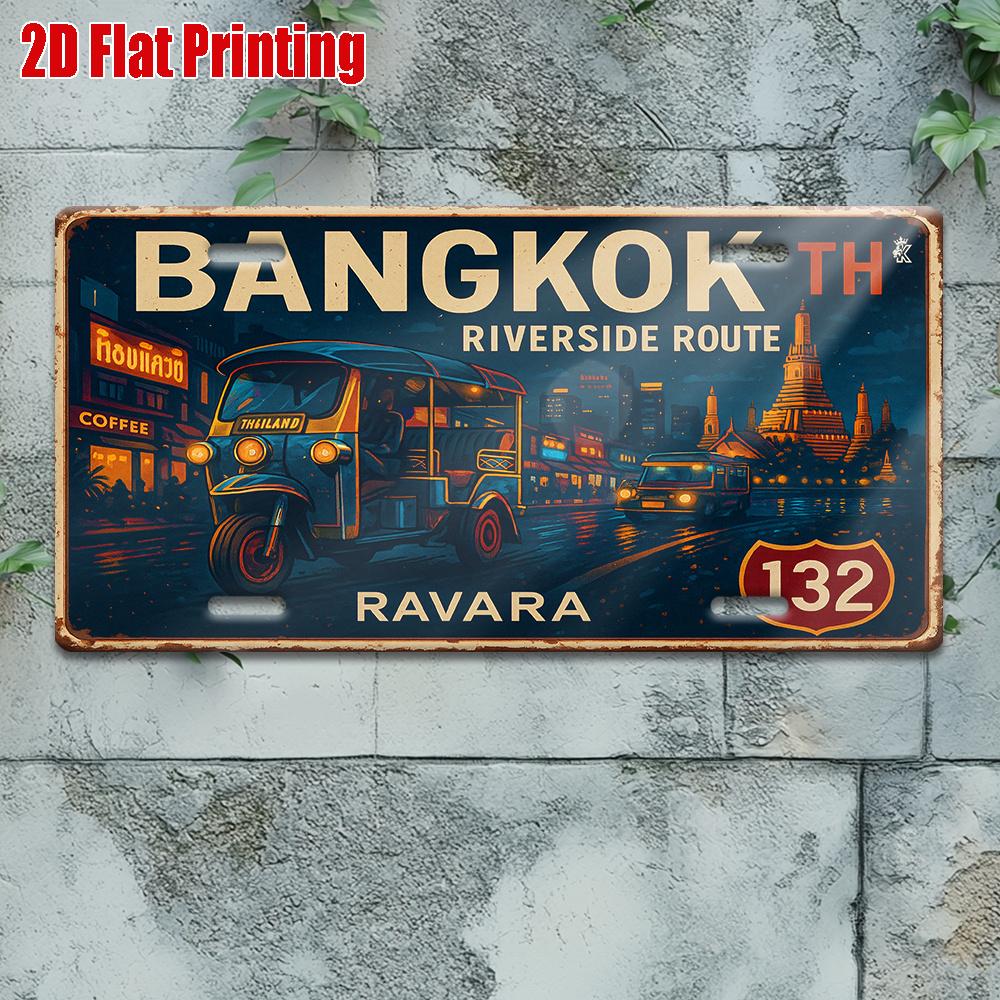D Flat pc Vintage Metal Sign Outdoor Wall Art (cm xcm) Bangkok Riverside Route Aluminum Sign Great for Home Bar 15x30cm(5.9x7.8inch)
D Flat pc Vintage Metal Sign Outdoor Wall Art (cm xcm) Bangkok Riverside Route Aluminum Sign Great for Home Bar 15x30cm(5.9x7.8inch)
