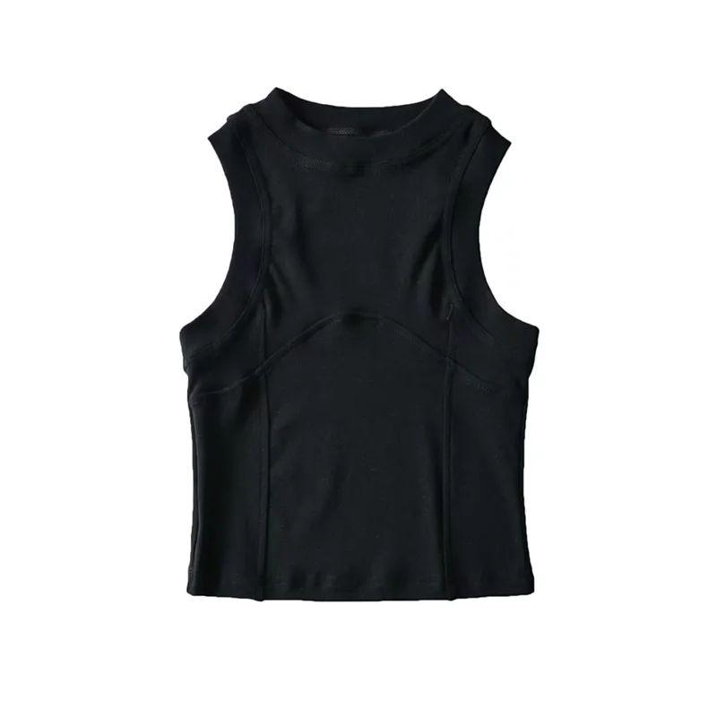 Summer Narrow Shoulder Slim-Fit Tank Top O-neck Short Midriff Outfit Patchwork Chest Line Stylish Sports Style High Waist Simple Tops Black(Y1170 Vest) S(Suggested 40.00 kg-44.00 kg)
Summer Narrow Shoulder Slim-Fit Tank Top O-neck Short Midriff Outfit Patchwork Chest Line Stylish Sports Style High Waist Simple Tops Black(Y1170 Vest) S(Suggested 40.00 kg-44.00 kg)