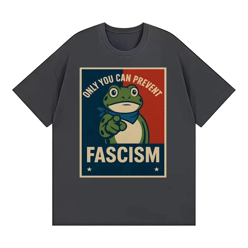 Only You Can Prevent Fascism T Shirt Portland Frog Protest Funny Meme T-shirts Men Women Summer Tops Short Sleeve T-shirt 3XL
Only You Can Prevent Fascism T Shirt Portland Frog Protest Funny Meme T-shirts Men Women Summer Tops Short Sleeve T-shirt 3XL
