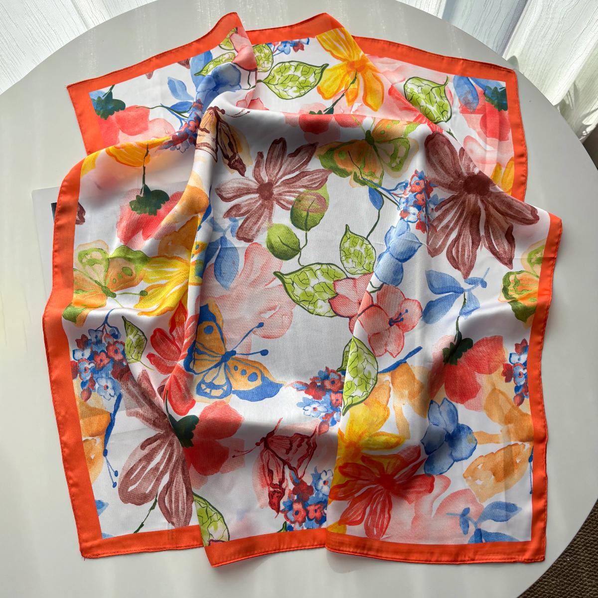 Luxury Square Scarf For Women Cute Floral Imitation Silk Scarves Bandanas Ladies Hijab Neckerchief Elegant Shawl Wraps
Luxury Square Scarf For Women Cute Floral Imitation Silk Scarves Bandanas Ladies Hijab Neckerchief Elegant Shawl Wraps