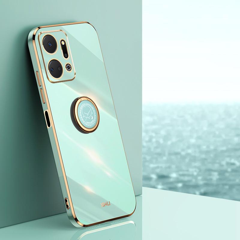 XINLI For Honor X7a 5G Ring Holder Kickstand Soft TPU Case Electroplating Protective Phone Cover Cyan
XINLI For Honor X7a 5G Ring Holder Kickstand Soft TPU Case Electroplating Protective Phone Cover Cyan