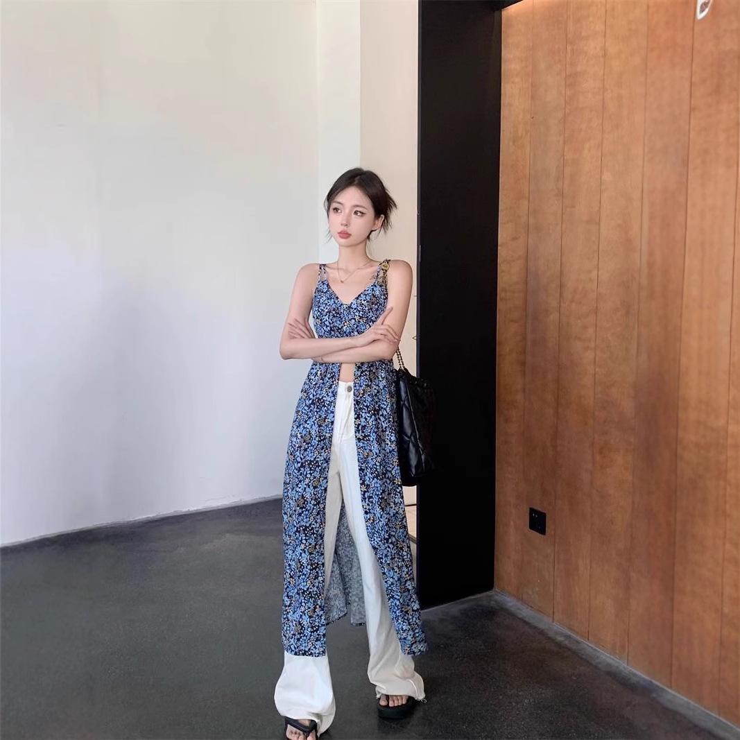 2025 French Floral Waist-Slimming Camisole Dress - Summer Collection Small синій
2025 French Floral Waist-Slimming Camisole Dress - Summer Collection Small синій