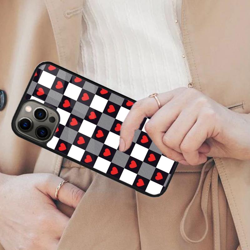 Luxury Chessboard Grid Love Heart Magnetic Phone Case For APPLE iPhone 17 Air 16 14 13 12 Pro Max 15 Plus Wireless MagSafe Cover iPhone 13mini
Luxury Chessboard Grid Love Heart Magnetic Phone Case For APPLE iPhone 17 Air 16 14 13 12 Pro Max 15 Plus Wireless MagSafe Cover iPhone 13mini
