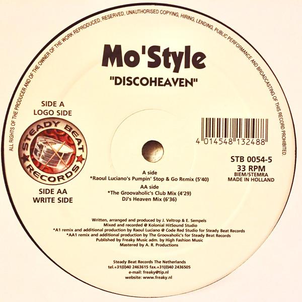 12inch Record MO STYLE - Discoheaven STB00545 Steady Beat Rec 2000 Netherland Dance & Electronica Used
12inch Record MO STYLE - Discoheaven STB00545 Steady Beat Rec 2000 Netherland Dance & Electronica Used