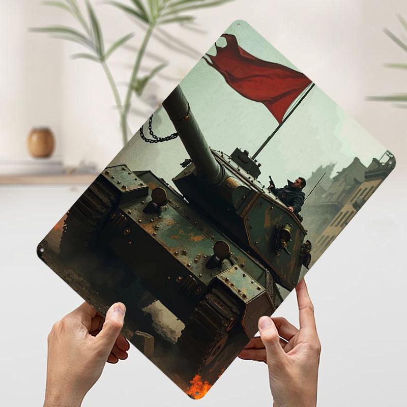 Tank Red Flag City Tinplate Poster Customized Wall Art Vintage Retro Metal Signs for Apartment Decoration Room Home Decor Items 7.9x11.8In(20x30cm)
Tank Red Flag City Tinplate Poster Customized Wall Art Vintage Retro Metal Signs for Apartment Decoration Room Home Decor Items 7.9x11.8In(20x30cm)