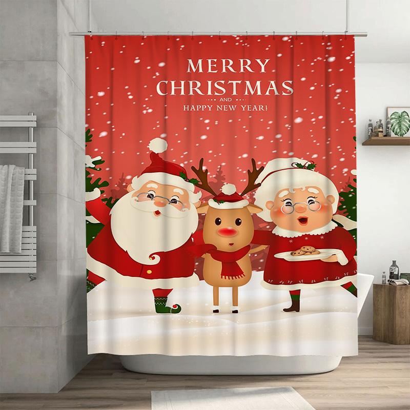 Tuniu Festive Christmas Bathroom Decor Shower Curtain Set Merry Santa Claus Holiday Fun Cute Reindeer Design Waterproof Fabric H W60H190(CM)-1 Pcs
Tuniu Festive Christmas Bathroom Decor Shower Curtain Set Merry Santa Claus Holiday Fun Cute Reindeer Design Waterproof Fabric H W60H190(CM)-1 Pcs