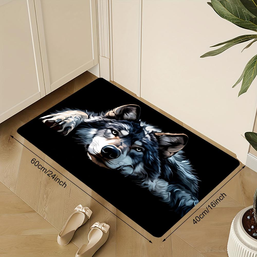 3D Wolf Head Rug Artistic Animal Living Room Rug Entryway Doormat Non Slip Soft Easy Clean Durable Modern Home Decor Carpet 40X60cm
3D Wolf Head Rug Artistic Animal Living Room Rug Entryway Doormat Non Slip Soft Easy Clean Durable Modern Home Decor Carpet 40X60cm