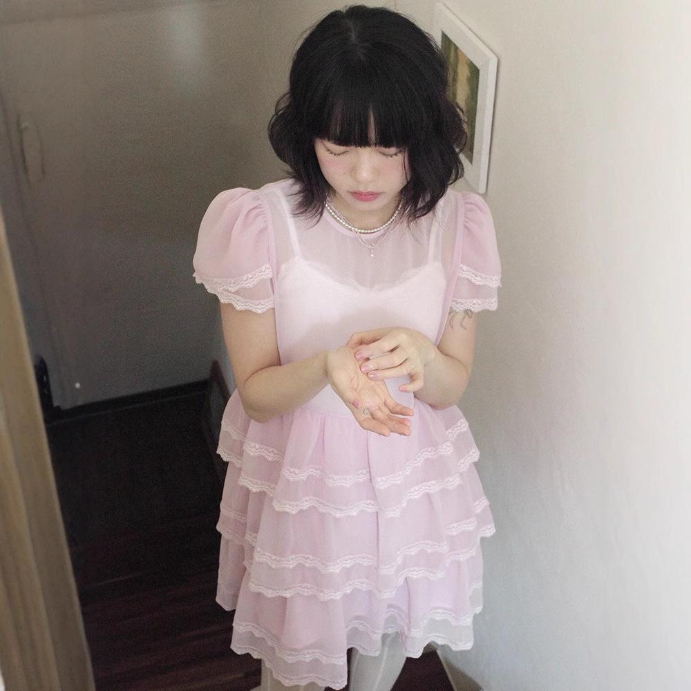 In Stock Pink Chiffon Lace Layered See-through Dress - 2025 Summer Korean Style with Hidden Zipper One Size розовый
In Stock Pink Chiffon Lace Layered See-through Dress - 2025 Summer Korean Style with Hidden Zipper One Size розовый